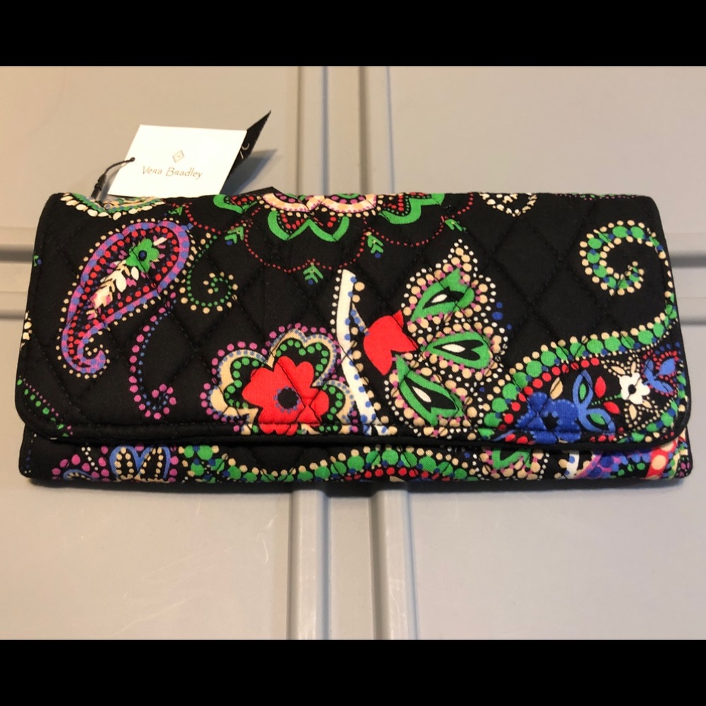 Vera Bradley Trifold Wallet- Kiev Paisley